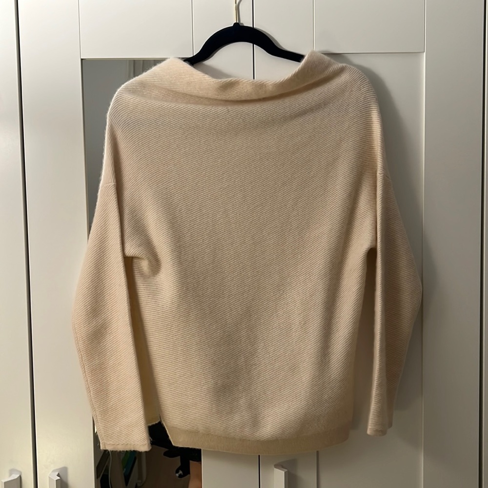 Club Monaco Cream Boatneck Sweater